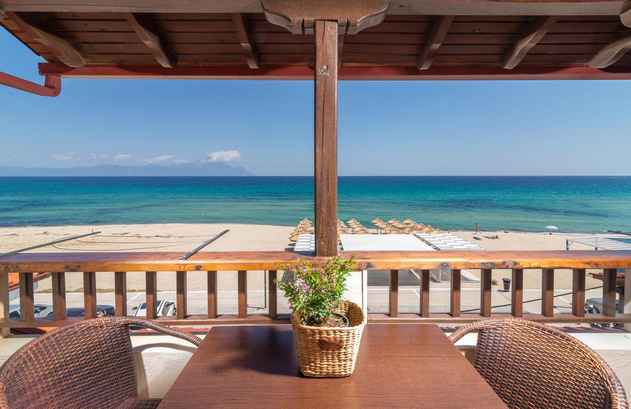 House Kostas On The Beach Sarti Bagian luar foto