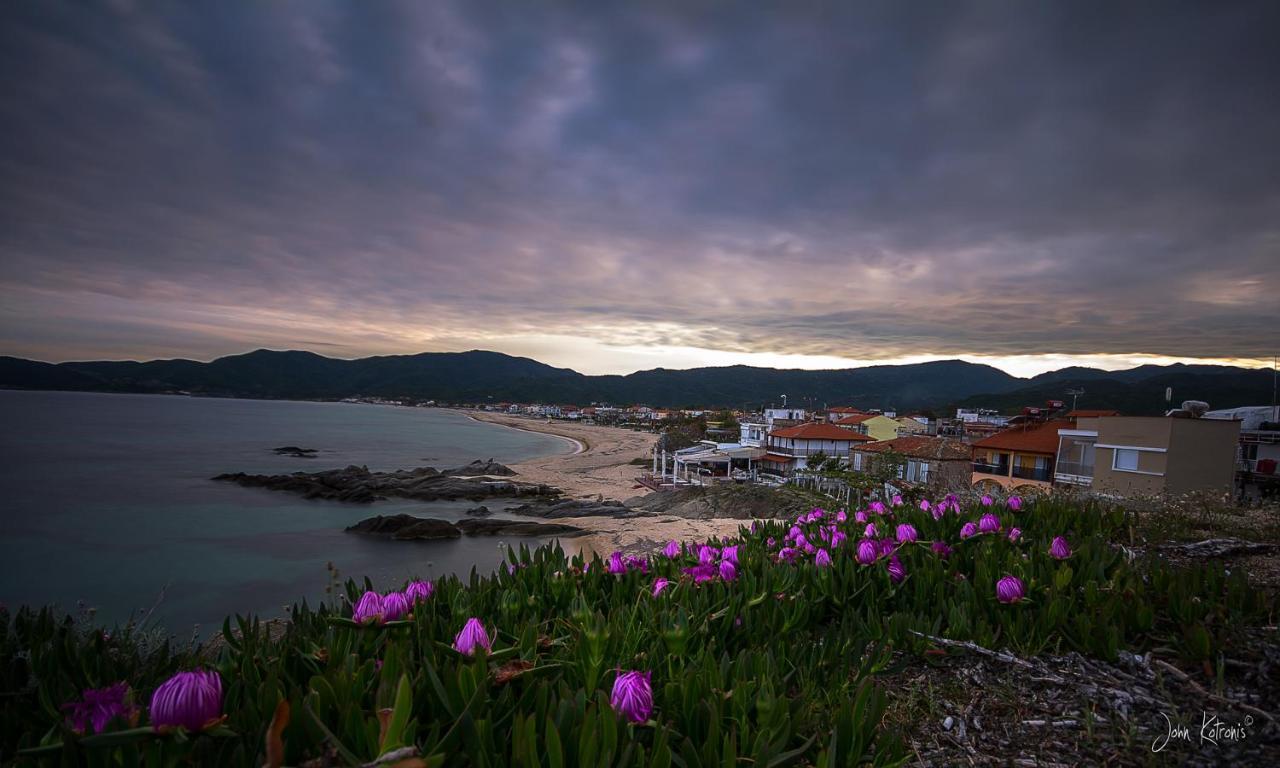 House Kostas On The Beach Sarti Bagian luar foto