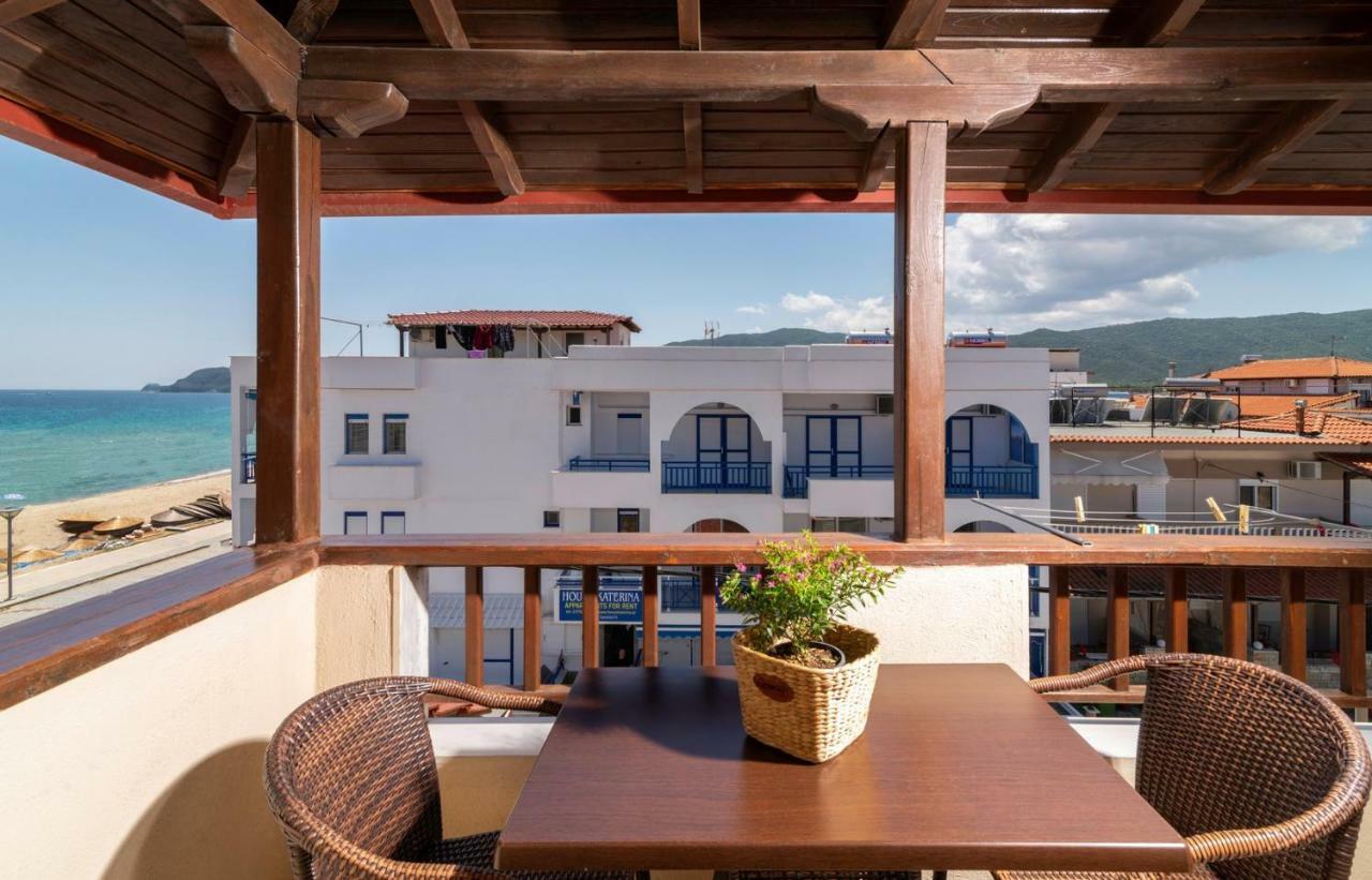 House Kostas On The Beach Sarti Bagian luar foto