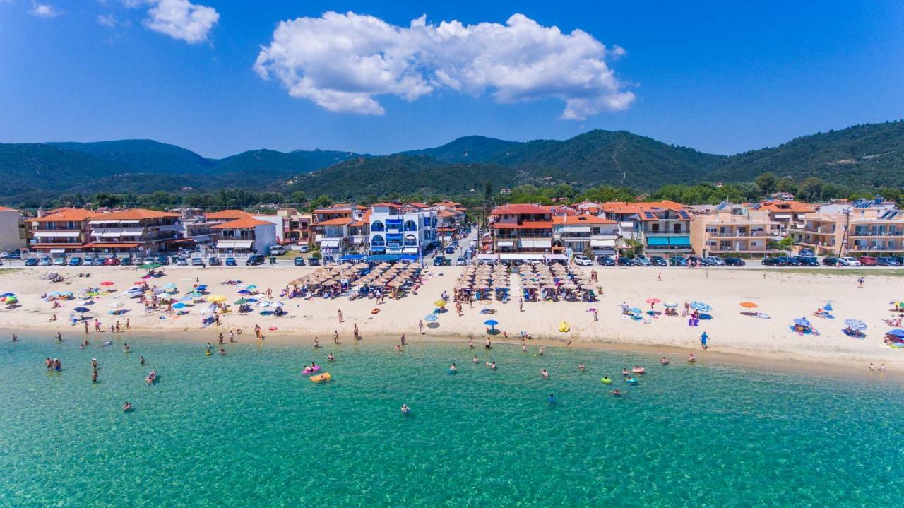 House Kostas On The Beach Sarti Bagian luar foto