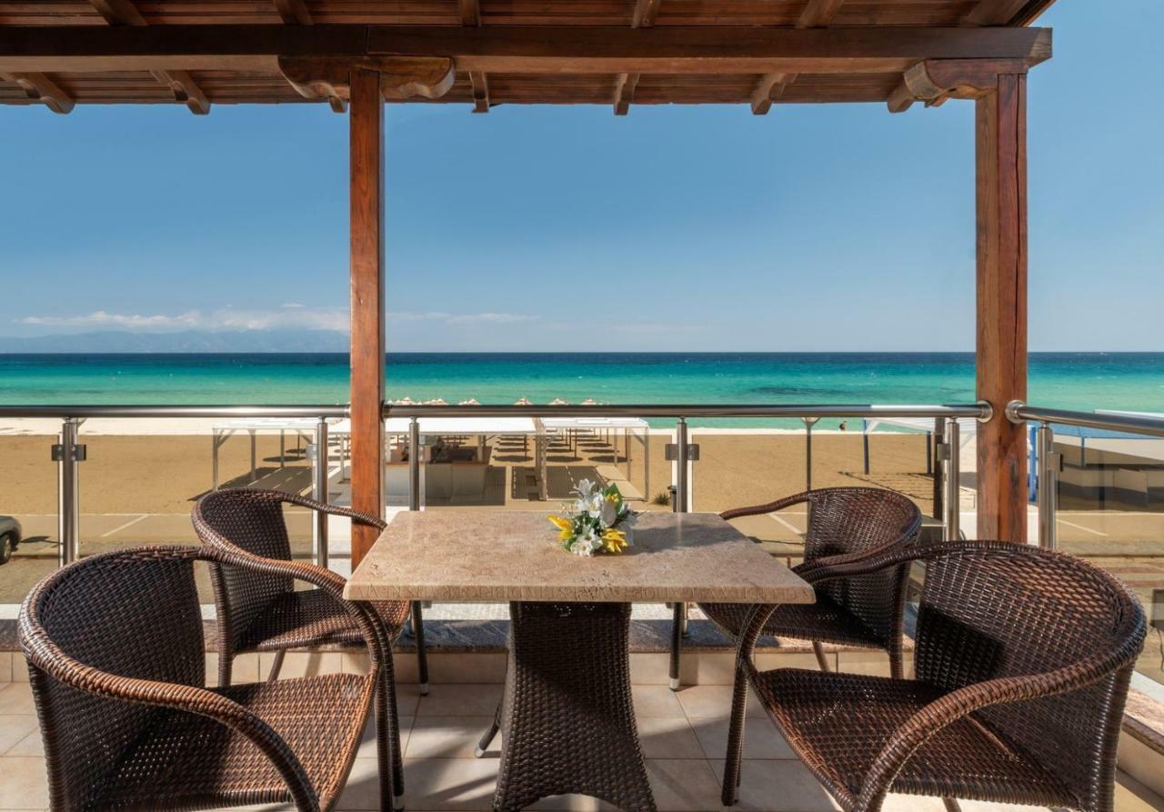 House Kostas On The Beach Sarti Bagian luar foto