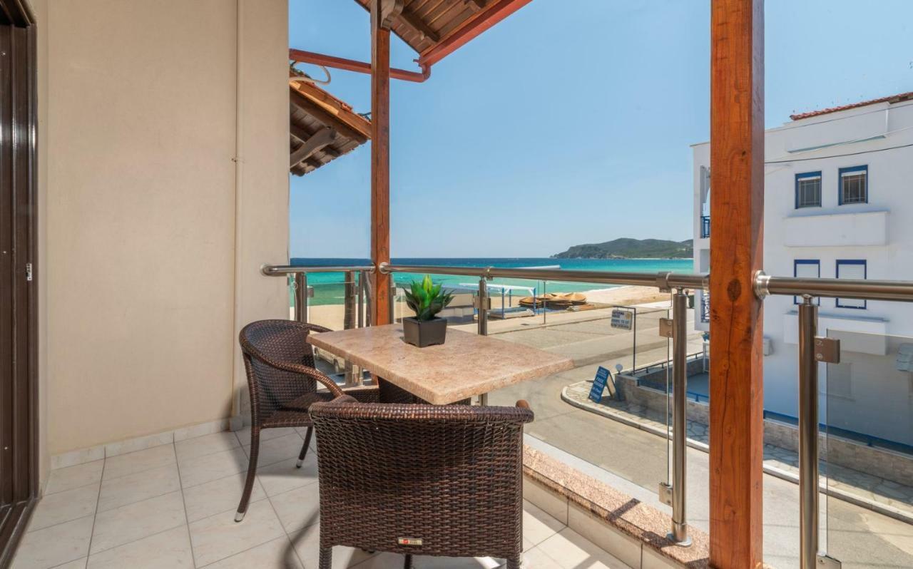 House Kostas On The Beach Sarti Bagian luar foto
