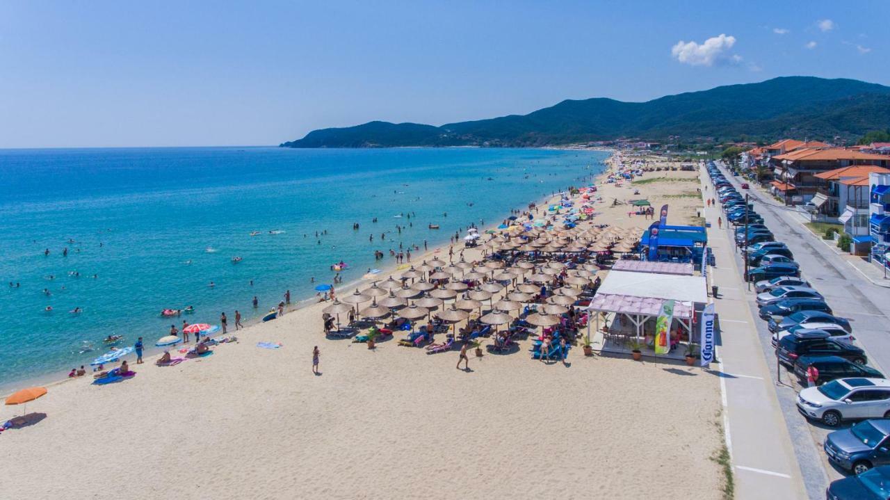 House Kostas On The Beach Sarti Bagian luar foto