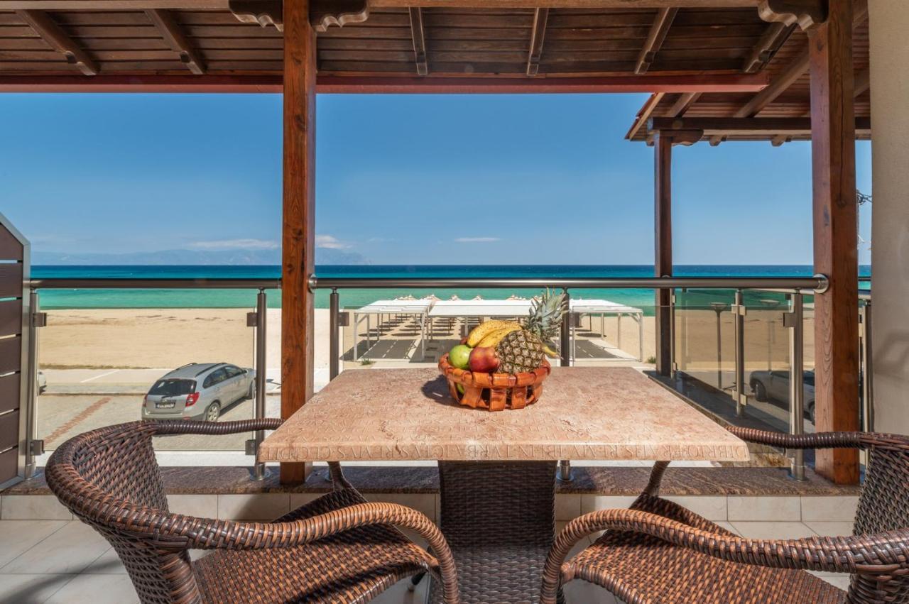 House Kostas On The Beach Sarti Bagian luar foto